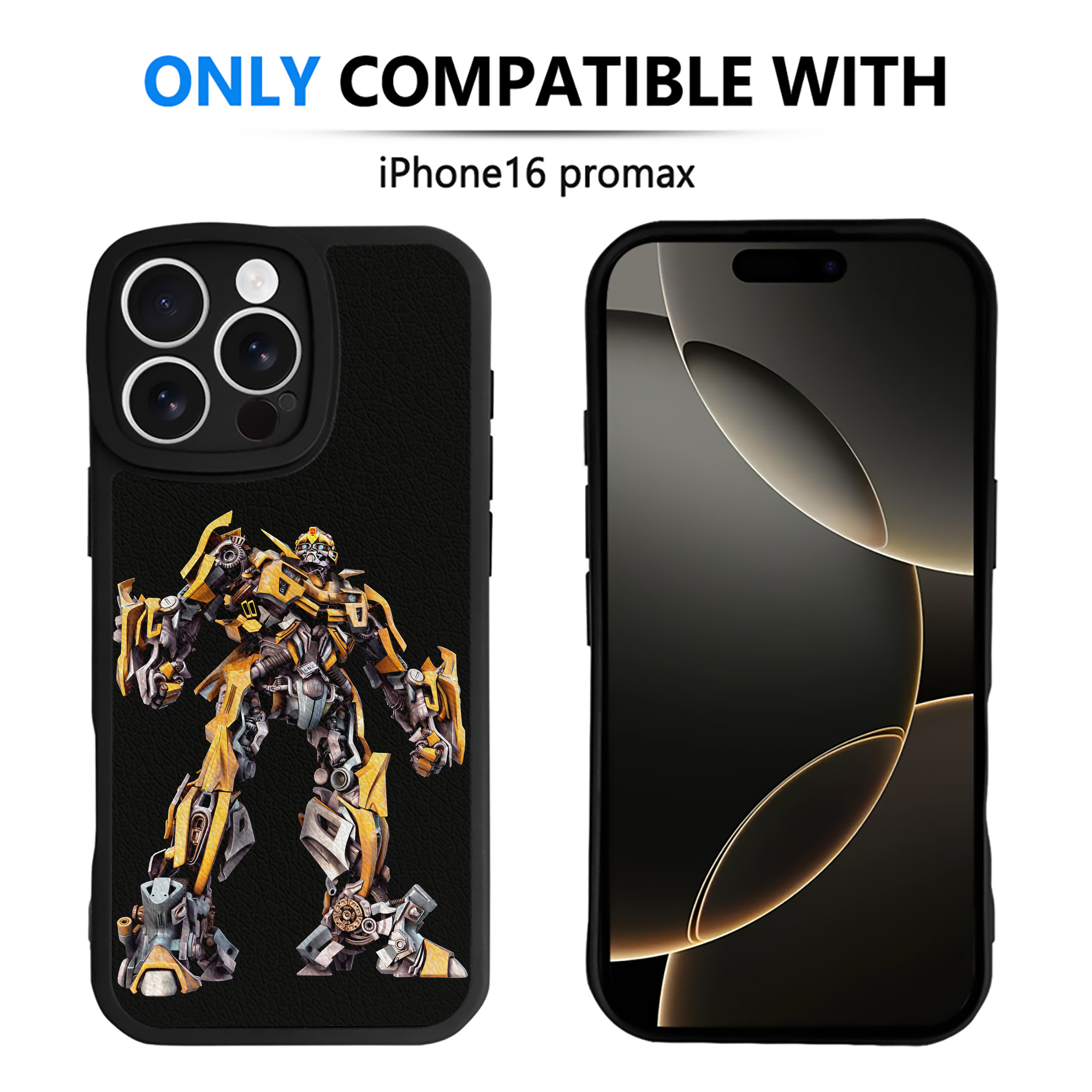（画像用） Transformers トランスフォーマー 【iPhone 16シリーズ対応】シリコンスマホケース（レザー調） 材質：シリコン